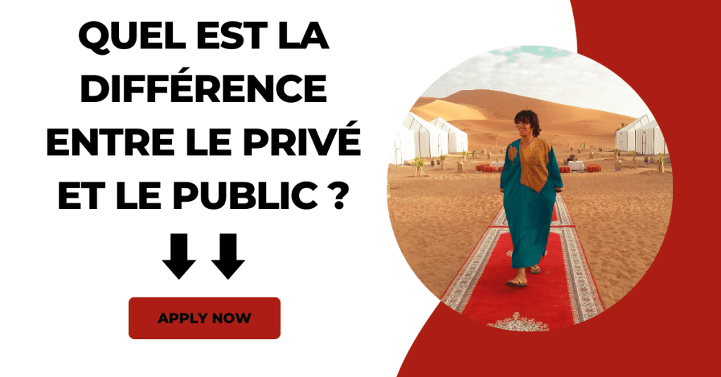 Quel est la différence entre le privé et le public ?